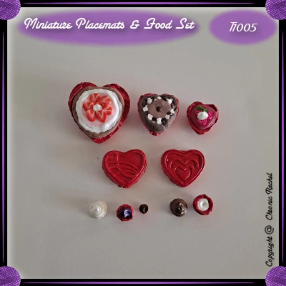 10-Piece Red Valentine's Heart Placemats/Plates